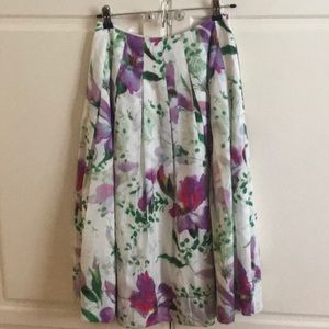 Anthropologie pleated silk dupioni skirt, 6